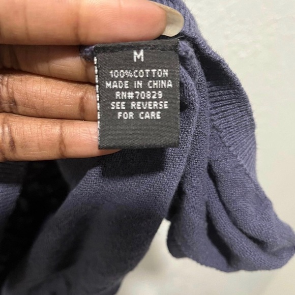 Rue21 Blueberry Lightweight Cropped Button Up Cardigan Sweater - Picture 8 of 10